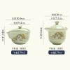 Ru Kiln Moe Tiger Cartoon Ceramic Hand Grab Pot, Kung Fu Tea Set Anti-Scalding-Short Style view 3
