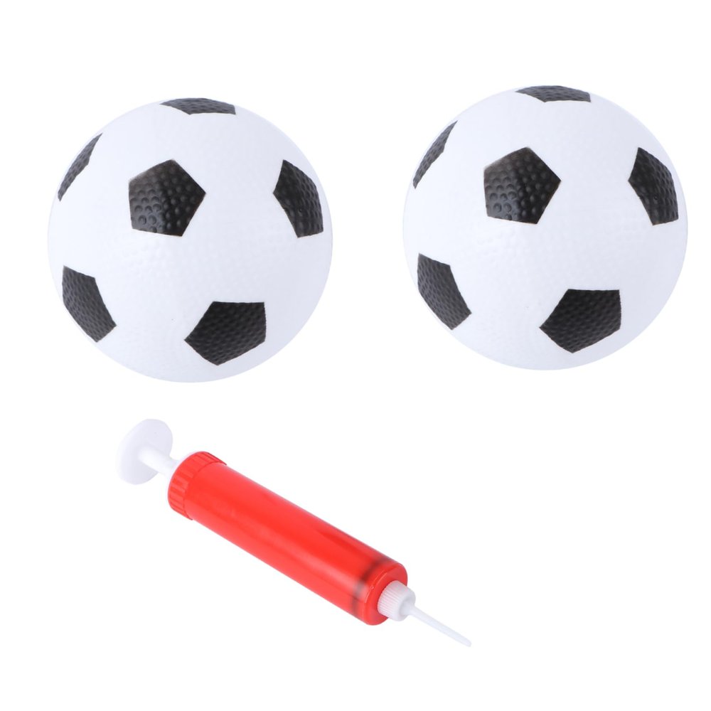 Abaodam 1 Set Mini Soccer Ball Diameter Football for Indoor Outdoor Play Includes White Balls Red Inflator Educational Present