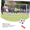 Abaodam 1 Set Mini Soccer Ball Diameter Football for Indoor Outdoor Play Includes White Balls Red Inflator Educational Present view 2