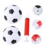 Abaodam 1 Set Mini Soccer Ball Diameter Football for Indoor Outdoor Play Includes White Balls Red Inflator Educational Present view 3