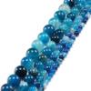 1strand 4 6 8 10 12 Mm Loose Beads Natural Blue Striped Agates Natural Stone Round Spacer Beads For DIY Making,Blue Striped Agates,8mm X 48pcs view 3