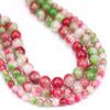 6/8/10MM Natural Stone Beads Watermelon Tourmaline Jades Loose Spacer Beads for Making DIY Necklace Bracelet Handmade Accessories, Tourmaline Jades,10mm 36 to 37pcs view 2