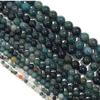 1 Strand 4/6/8/10/12mm Natural Agates Beads Green Moss Agates Loose Stone Bead For DIY Necklace Bracelet Making Accessories,Green,8mm view 1