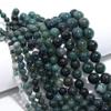 1 Strand 4/6/8/10/12mm Natural Agates Beads Green Moss Agates Loose Stone Bead For DIY Necklace Bracelet Making Accessories,Green,8mm view 2
