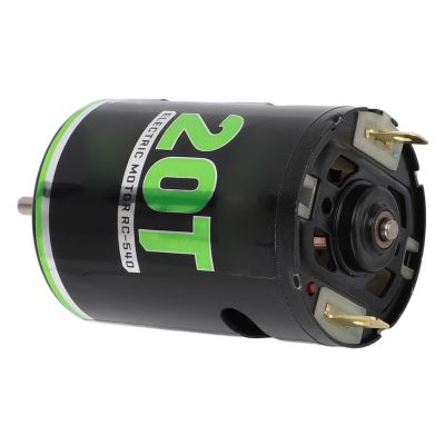540 Brushed Motor with Heatsink, High Torsion Efficiency Motor for 1/10 RC Climbing Car Off Road Vehicle Racing Car (20T)