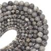 1 Strand Natural Grey Map Stone Bead Round Rock Beads for DIY Bracelet Necklace Making Beaded Findings 4/6/8/10/12mm,Grey,12mm(approx30pcs) view 3