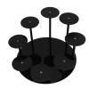 ANGGREK Acrylic Cupcake Stalls, Large Lasting Versatile Seats of Doll Holds for Birthday Party (Black) view 2