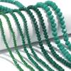 1Strand Light Green Flat Beads Faceted Beads For Making Accessories DIY Bracelet Necklace,Green,4x3mm-apx100pcs view 2