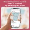BIBIBLISSBABY Pregnancy Announcement for Grandparents Gift,His Plan Is Perfect Funny Pregnancy Announcement Outfit,Baby Coming Soon Reveal Ideas for Grandma,Grandpa,Aunt,Family(0-3 months,Navy) view 4