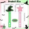 Civaner 36pcs Witch Party Favors Witch Hat and Star Bubble Wands Pink and Green Mini Bubble Wands Bulk for Summer Outdoor Birthday Gifts Prizes Carnival Goodie Bag Stuffers view 4