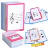 104 Piano Music Flash Cards - Basic Music Symbols,Staff Notation, Pitch/Syllable Names, Keyboard Position, Flat/Sharp,Education Cards for Beginners and Professionals view 1