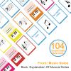 104 Piano Music Flash Cards - Basic Music Symbols,Staff Notation, Pitch/Syllable Names, Keyboard Position, Flat/Sharp,Education Cards for Beginners and Professionals view 3