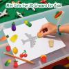 40 PCS Mini Erasers for Kids, Cute 3D Erasers Bulk, Fun Pencil Eraser, Cartoon Animal & Food Theme Pencil Eraser Mixed Set, Teacher Prizes for Kids Classroom Rewards Party Gifts view 4