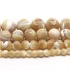 4/6/8/10 Mm Natural Trochus Shell Stone Beads Round Loose Beads for Making DIY Bracelet Necklace 15 Inch,Trochus Shell Stone,4mm 90pcs view 1