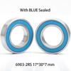 Bearings Replacement 10 PCS 6903RS Bearing 17 * 30 * 7 mm ABEC-7 for Electric RC Car Truck 6903 RS 2RS Ball Bearings 6903-2RS Blue Sealed view 2