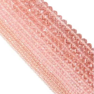 1 Strand Water Red Beads Faceted Oblate Beaded For Making Accessories DIY Necklace Bracelet Earrings,Water Red,4mm X 100pcs