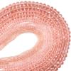 1 Strand Water Red Beads Faceted Oblate Beaded For Making Accessories DIY Necklace Bracelet Earrings,Water Red,4mm X 100pcs view 2