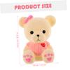 Abaodam Adorable Bear Piggy Bank Vinyl Coin Container Boys and Girls Room Decor Living Room Accessory view 2
