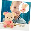 Abaodam Adorable Bear Piggy Bank Vinyl Coin Container Boys and Girls Room Decor Living Room Accessory view 4