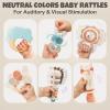 Baby Rattles & Teethers Set  Baby Toys 0-6 Months, Teething Toys 3-6 Months, Sensory Toys with Soft Textures, Gentle Sounds & Easy-Grip Shape, Neutral Newborn Gift10-Pack view 3