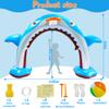 11Ft Inflatable Shark Sprinkler, Large Shark Arch Sprinkler Toys for Summer Outdoor Backyard Yard Lawn, Perfect Inflatable Shark Sprinkler Water Park Toy Games for Boys Girls view 3