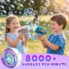 Britik 3 Pack Bubble Guns with Bubbles Solution: Automatic Bubble Maker Machine for Boys Girls, Bubble Guns Outdoor Toys for Toddlers, Party, Wedding Birthday Gifts for Ages 3 4 5 6 7 8 Year Old Kid view 2