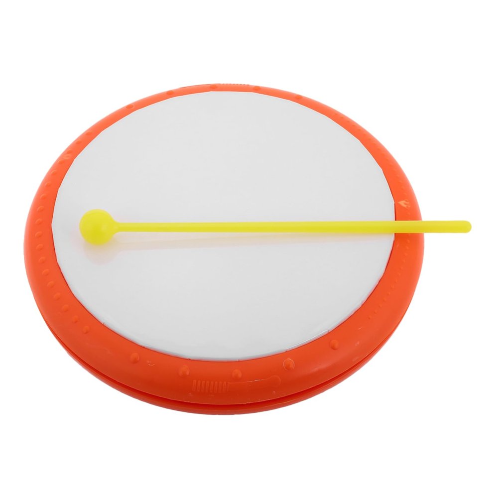 BESPORTBLE Orange Hand Drum Set for Boy Girl Engaging Percussion Instrument for Early Education Enhances Hand-eye Coordination for Kindergarten and Home Use