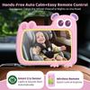 2-in-1 Baby Car Mirror with Lights & Soft Sounds, Cry Detector, Clear Night View, 360 Rotation, Shatterproof, Rear Facing Baby Car Seat Mirror with Remote Control, Perfect Baby Shower Gifts (Pink) view 4