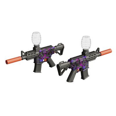 Ctffnny Small M4A1 Gel Ball Blaster 2 Pack, Full Auto, 140FPS, 90FT, 10RPS, Powerful Splat Gel Gun, Orby Gun for Backyard Games