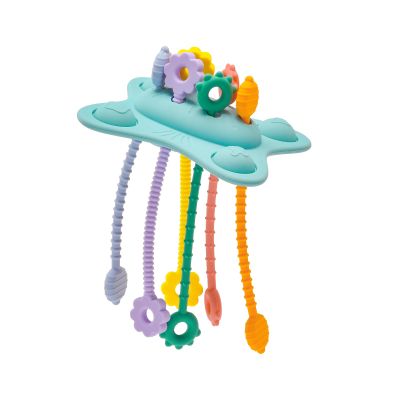 SILI FACTORY Silicone Montessori Sensory Toys for Babies 18 Months,Pull String Activity Toy, Early Educational Fine Motor Skills Toy for Toddlers,Car Seat Airplane Travel Toys