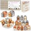 38 Pcs Adopt A Puppy Party Favors,Mini Safari Stuffed Animals Adopt A Pet Set Includes 12 Mini Dogs,12Paper Boxes,12 Adoption Cards 1 White Plastic Fence for Adopt A Pet Theme Birthday Party Valentine's Day Gifts view 1