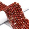 Natural Red Stone Bead Round Loose Bead for Making Necklace Bracelet DIY Accessories 4/6/8/10/12mm,Red Stone,4mm(Approx 86pcs) view 3