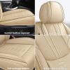 Cscevt Leather Seat Covers for Ford Escape PHEV 2021-2025 2026,Premium Car Seat Covers Full Set,Waterproof Car Seat Protectors with Airbag,Comfort Interior Cover Seats for Cars(Beige) view 2