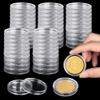 50 Pcs Coin Storage Cases, Acrylic Coin Holders, 1.6-Inch Transparent Round Capsules for Coin Collection view 1