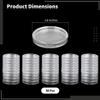 50 Pcs Coin Storage Cases, Acrylic Coin Holders, 1.6-Inch Transparent Round Capsules for Coin Collection view 4