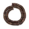 1/3 Strand 5 8 10mm Natural Wooden Beads Coconut Shell Loose Spacer Flat Round Wood Beads for DIY Bracelet Necklace,Light Brown,8mm About 110Pcs view 2
