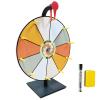 iobiotio Spinning Prize Wheel, 16 inch Prize Wheel-Spinning with Stand, 10 Slots Tabletop Roulette Spinner, Heavy Duty Base, Easy Assembly, Include Marker & Eraser, Erasable Surface (Not a Toy) view 1