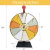 iobiotio Spinning Prize Wheel, 16 inch Prize Wheel-Spinning with Stand, 10 Slots Tabletop Roulette Spinner, Heavy Duty Base, Easy Assembly, Include Marker & Eraser, Erasable Surface (Not a Toy) view 3