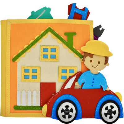 Busy Book for Toddlers 1-3, Montessori Toys for 1 Year Old, Quiet Book, Baby Activity Books, Sensory Felt Busy Board for Toddlers 3-5, Kids Travel Toys, Educational Learning Gifts for Boys & Girls