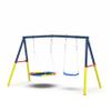 440lbs Heavy-Duty A-Frame Metal Swing Set for Backyard & Playground  Includes 32" Saucer Swing  Durable Steel Frame  Perfect for Kids & Adults view 4