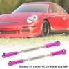 Aluminum Alloy Turnbuckle Rod Linkage, 6Pcs Adjustable Push Rods, Easy Install & Remove, RC Car Upgrade Parts, 5 Colors (Purple) view 3