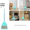 FOMIYES 1set Mini Boy Girl Broom and Dustpan Set Lightweight Cleaning Tools for Boys and Girls Promotes Independence and Interactive Play for Home and Kindergarten Use Small-Sized Design view 3