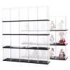 20 Pcs Minifigures Display Cases Set, Mini-Figures Display Cases Fits for Figures Display, Single Mini-Figures Storage Case for Figures Collectors, Acrylic Building Block Display Box Dust-Proof view 1