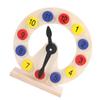 SUPVOX 1set Wooden Sorting Clock Toy for Boys and Girls Educational Clock Plaything Imagination Math Skills Safe Material for Toddlers Learning Toy for Boys Girls view 1