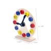 SUPVOX 1set Wooden Sorting Clock Toy for Boys and Girls Educational Clock Plaything Imagination Math Skills Safe Material for Toddlers Learning Toy for Boys Girls view 2