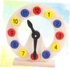 SUPVOX 1set Wooden Sorting Clock Toy for Boys and Girls Educational Clock Plaything Imagination Math Skills Safe Material for Toddlers Learning Toy for Boys Girls view 4