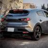 Compatible for Mazda 3 Axela Hatchback 2020 Car Styling FRP Carbon Fiber Rear Spoiler Wing Tail Trunk Lid Cover Auto Decoration(Matte Black) view 4