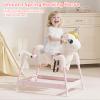 FUNLIO Unicorn Spring Rocking Horse for Kids 3-6, Rainbow Fairy Ride on Horse with Covered Spring & Sturdy Frame, Neighing & Galloping Sound for Pretend Play, Horse Toys Gift, CPC & CE Certified view 2