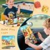 49PCS Mini Magnetic Building Blocks for Kids Ages 3-8 | STEM Educational Travel Toys with Portable Iron Storage Box | Construction Learning Gift for Toddlers, Boys & Girls view 2
