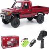 captainrc 1:12 Scale Trucks MN82 RC Rock Crawler, 2.4Ghz Toyota Remote Control Truck, 4WD 2 Speeds Switch RC Crawler Off-Road Pick-up Equipped with 2 Rechargeable Batteries (Red) view 1